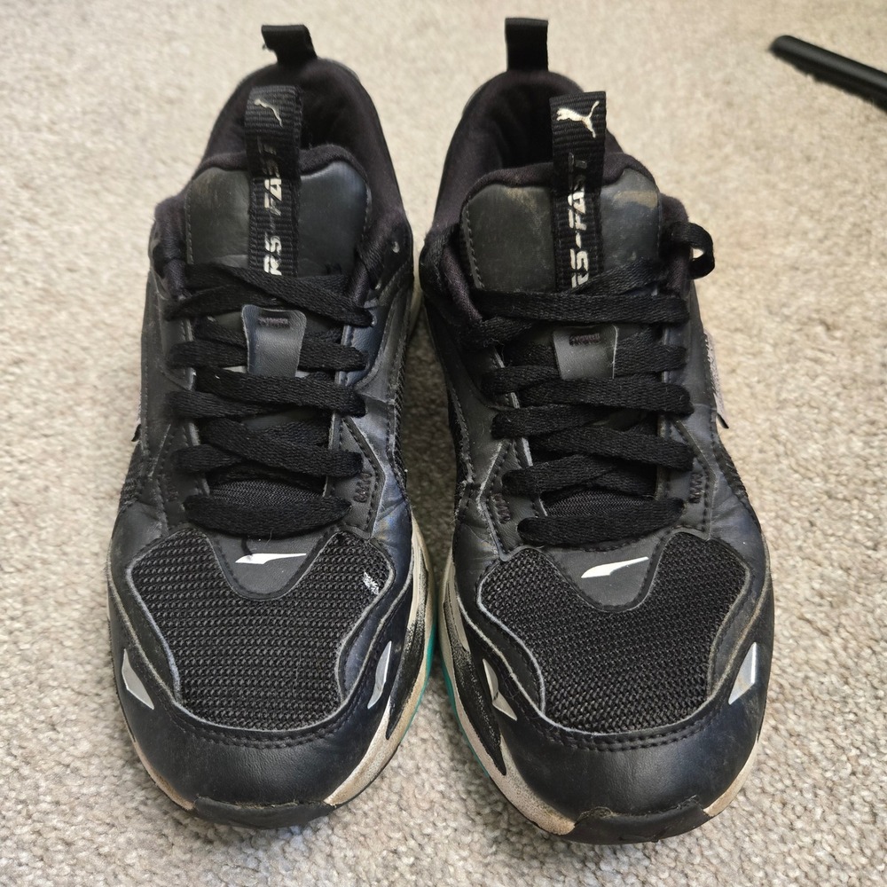 Puma Mercedes AMG Petronas F1 RS-Fast Black Teal Sneakers 307175-02 Mens 8.5